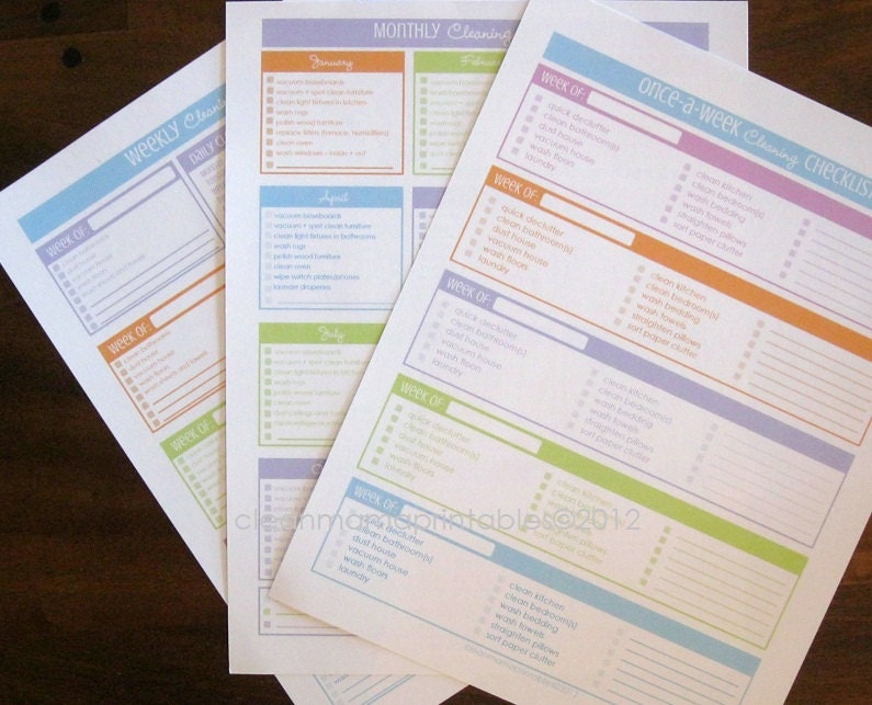 INSTANT DOWNLOAD The Cleaning Kit - BRIGHTS - 6 documents