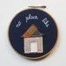 No Place Like Home - Embroidery Hoop Art - Primitive Home Decor - Americana