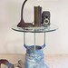 Upcycled Vintage Industrial Chippy Blue Retired Vacuume Table