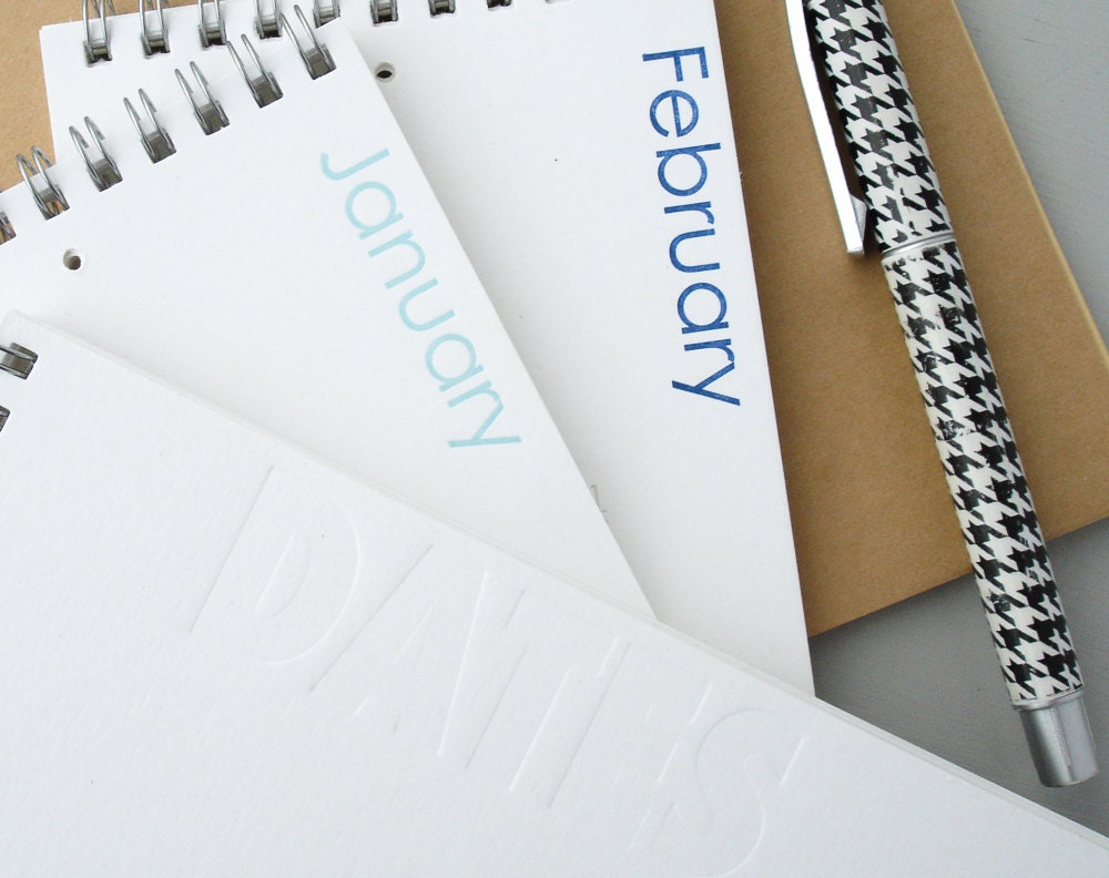 Letterpress Calendar 2013- The Calendar that is Never Out of Date