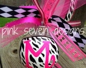 ZEBRA Print Letter Ornament