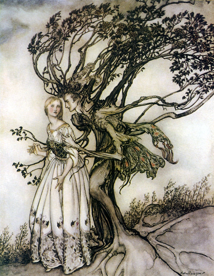 The Old Woman in the Wood Grimms Fairy Tails Custom made Quilt  Order Yours Today