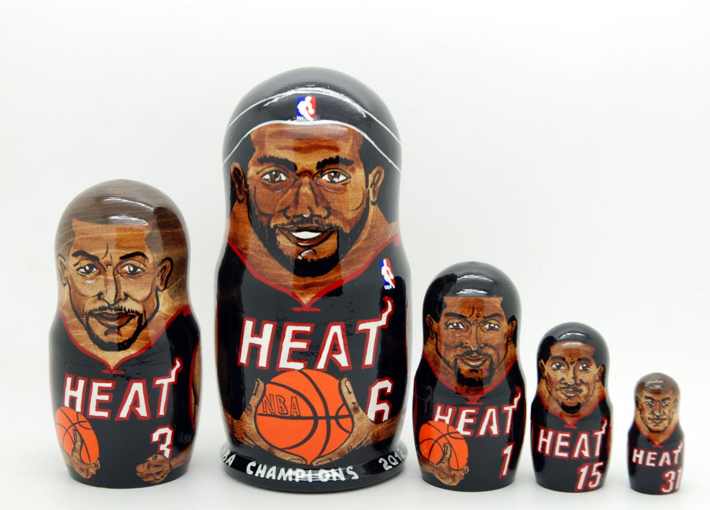 MIAMI HEAT nesting doll matryoshka 5 pc - free shipping