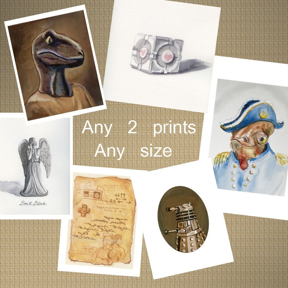 Any Two Prints Sale Package, any size combo
