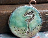 seahorse - believe in miracles - simple truths pendant - message jewelry - MADE TO ORDER