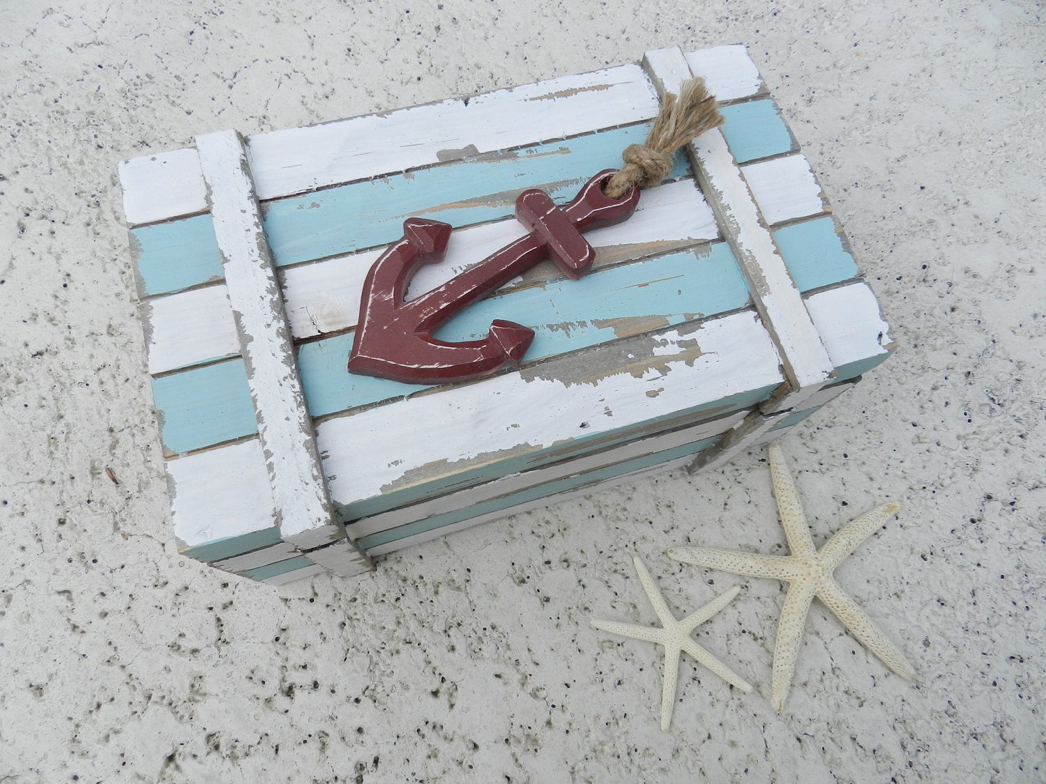 Alternative Ring Bearer Box for a Beach or Nautical Wedding