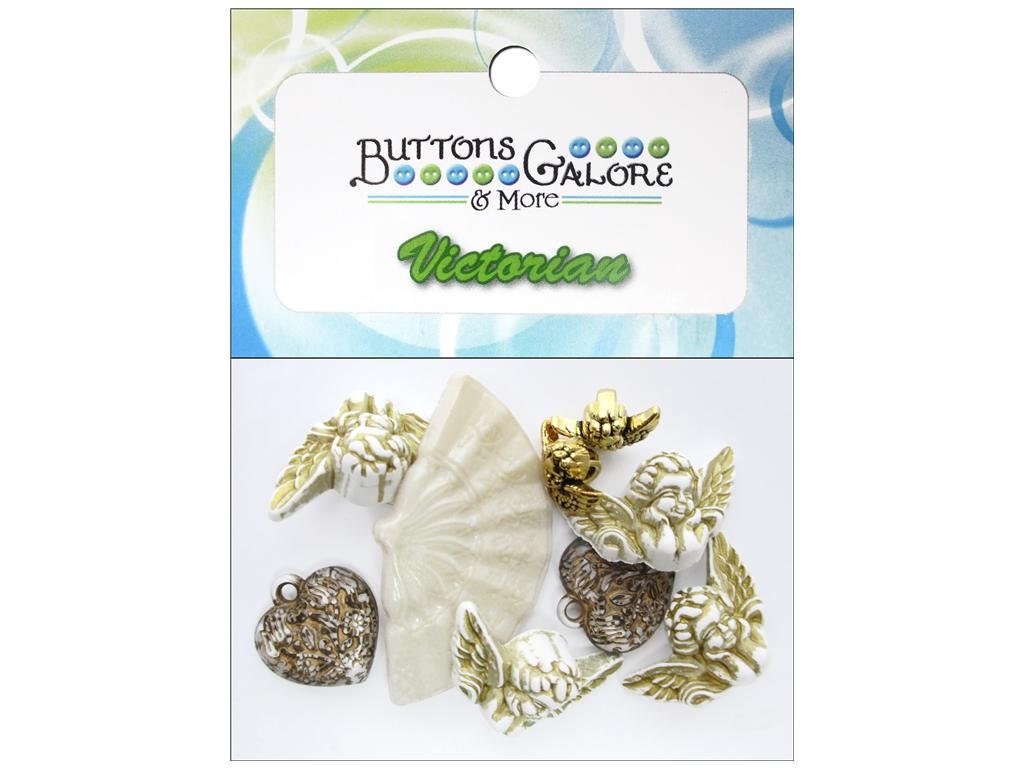 Buttons Galore Theme Victorian Angelic Cherubs Hearts