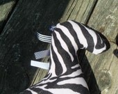 Zebra Toy repurposed materials