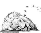 The Bees Made Honey (in the lions carcass) - Print by Amy Dover
