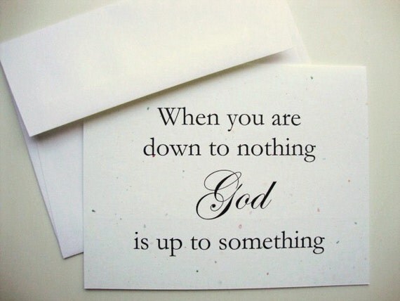 God Is Up To Something Note Cards