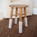 chunky knit cream leg warmers for chairs