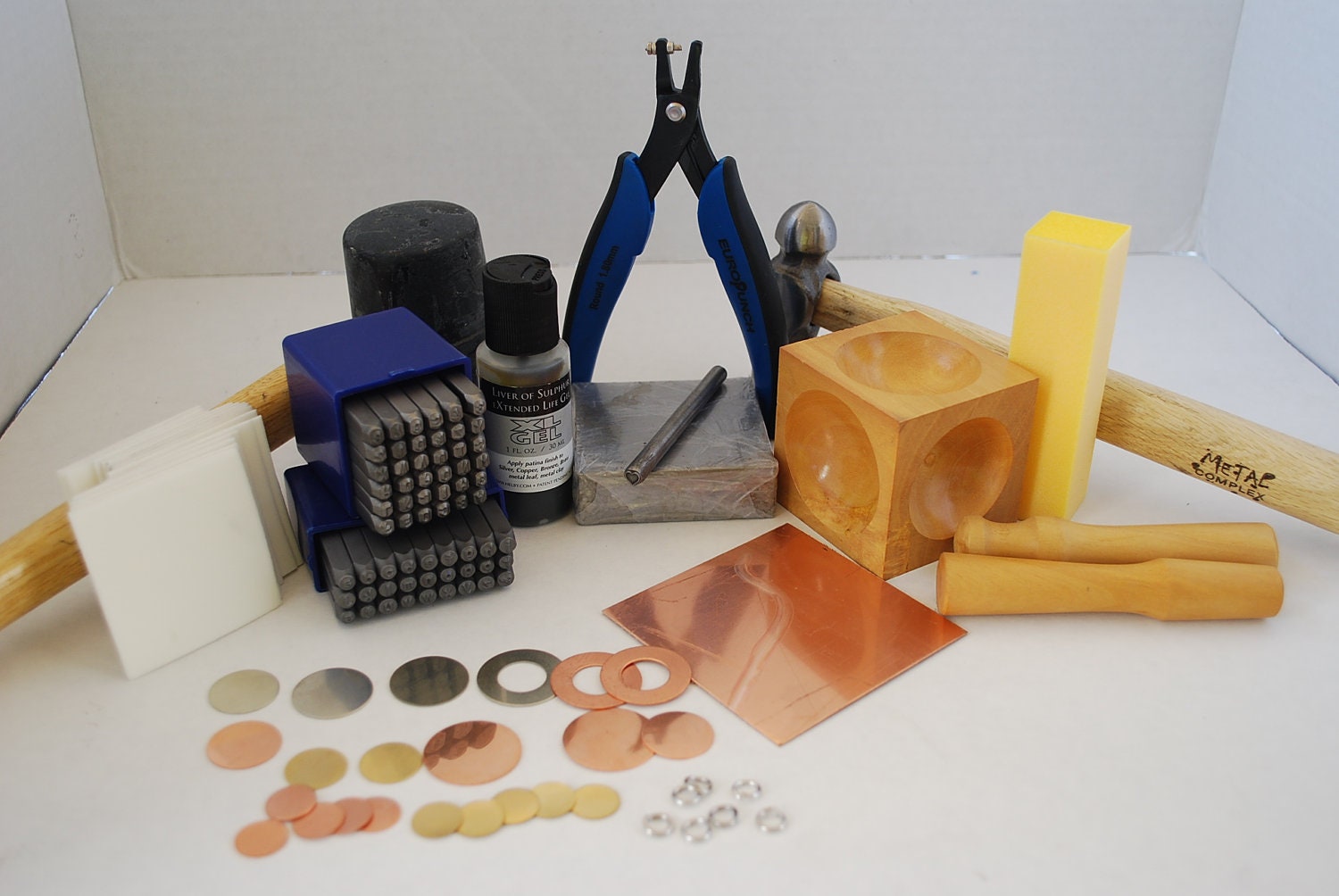 Jewelry and Metal Stamping Kit-Super Deluxe-Great Way to Get Started-Includes- Upper and Lower Case Letters and Numbers
