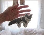 Organic Cotton Wolf Christmas Tree Ornament Toy