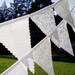 Simply Pretty White Wedding Bunting Flag Set- 2 strands