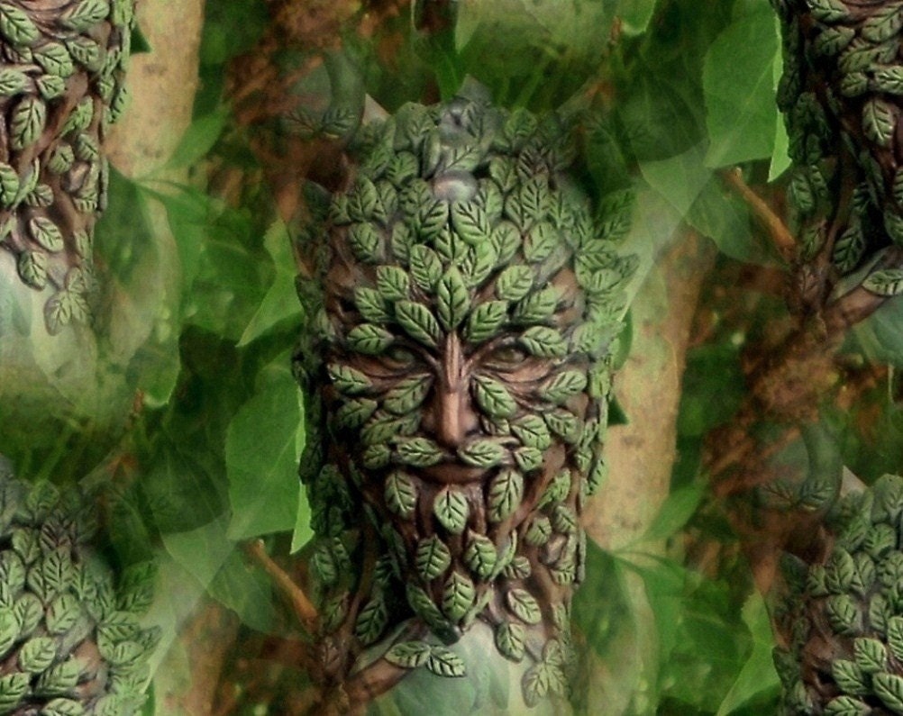 The Green Man - Nature spirit greeting card