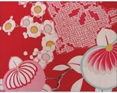 Vintage Kimono Postcards - set of 3 beautiful designs printed on recycled card