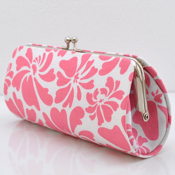 Posy in Pink..Small Clutch Purse
