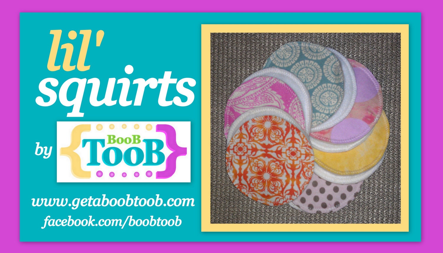 Reusable Nursing/Breastfeeding Pads, Starter Kit, 3 Sets Plus Free Wash Bag