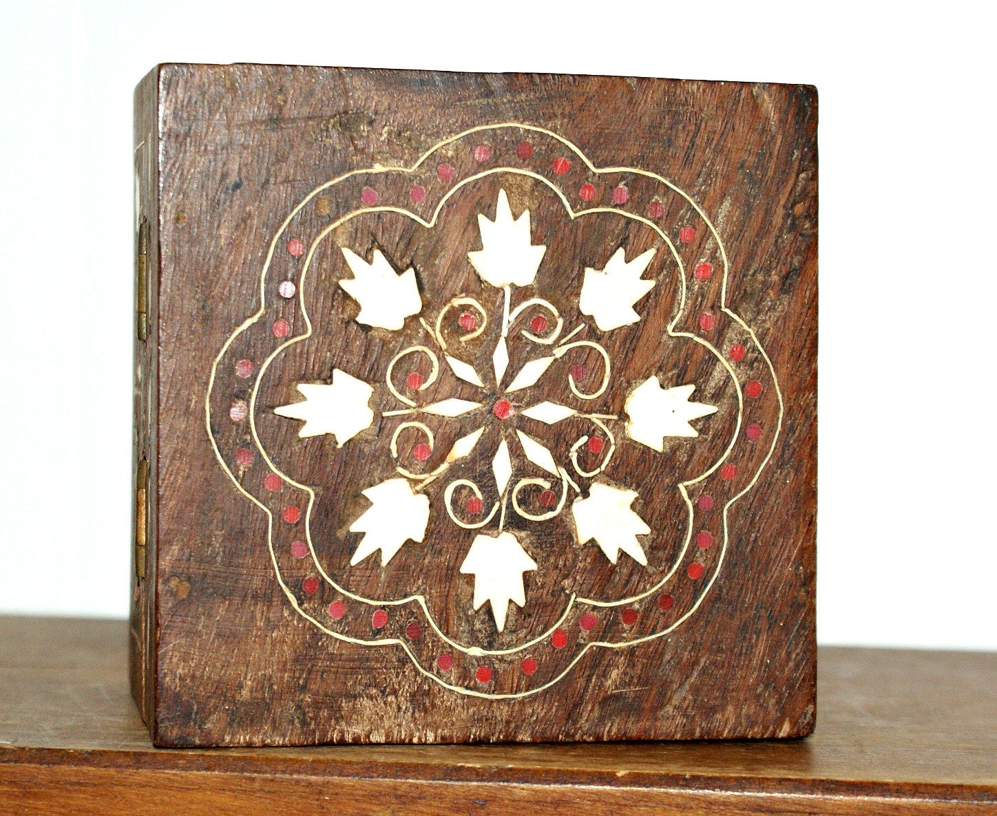 Wooden Box Vintage Inlay Exotic BOHO India