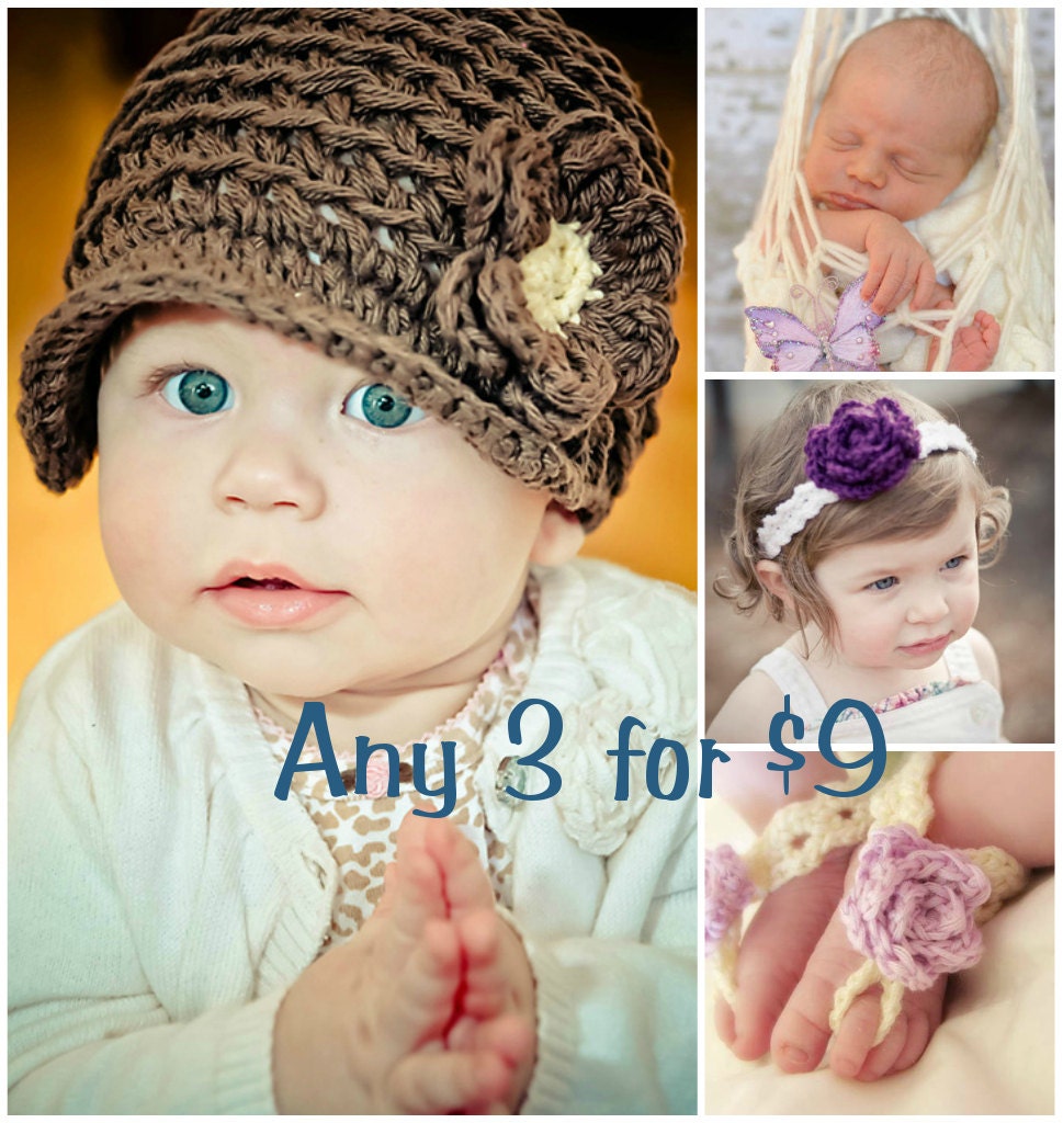 ANY 3 for 9 Dollars - Crochet Patterns - Sell what you Make
