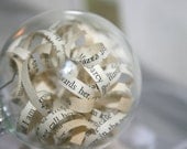 Vintage Book/Wedding Ornament