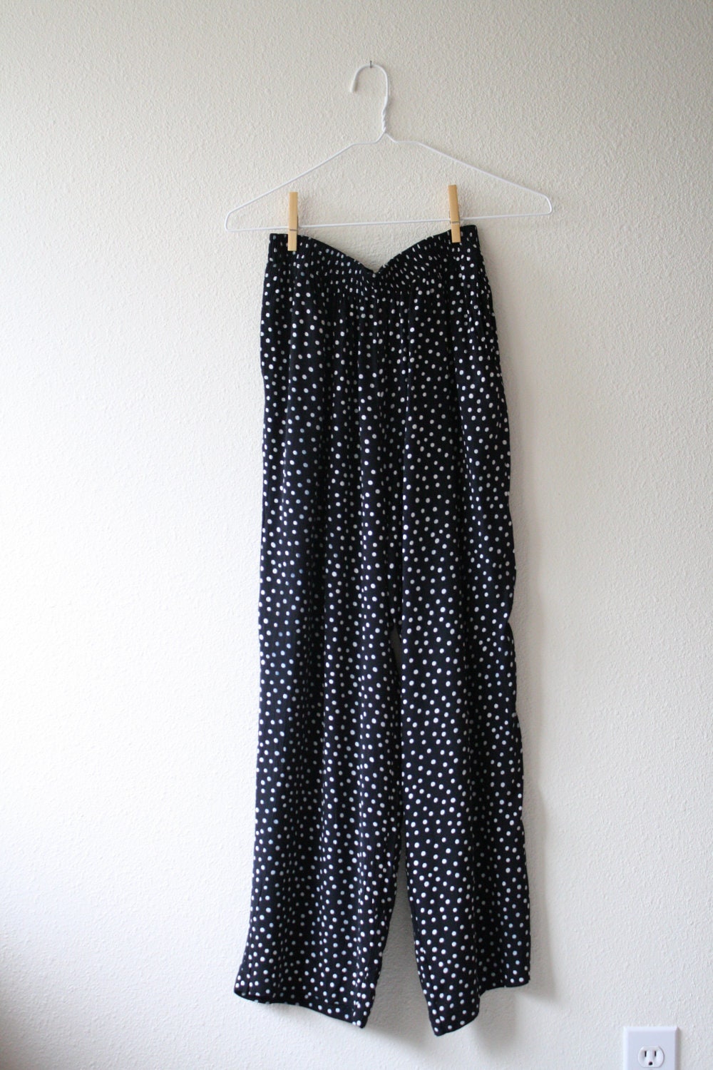vintage polka dot pants