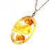 Vintage Flower Necklace -  1950s 1960s Mid Century Silver Tone Lucite Rose Jewelry - Yellow Blossom