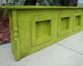 Wall Mount Rustic King Size Headboard,  Primitive Wall Decor Or Window Cornice MADE TO ORDER