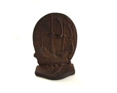 Antique Cast Iron Nautical Pirate Ship Galleon Doorstop Door Stop Bookend