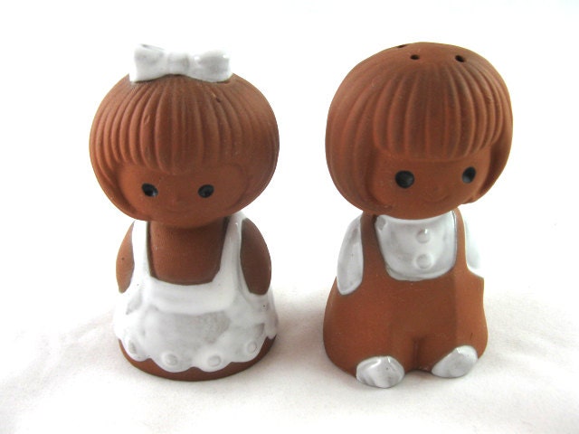 Vintage Kids Salt and Pepper Shakers