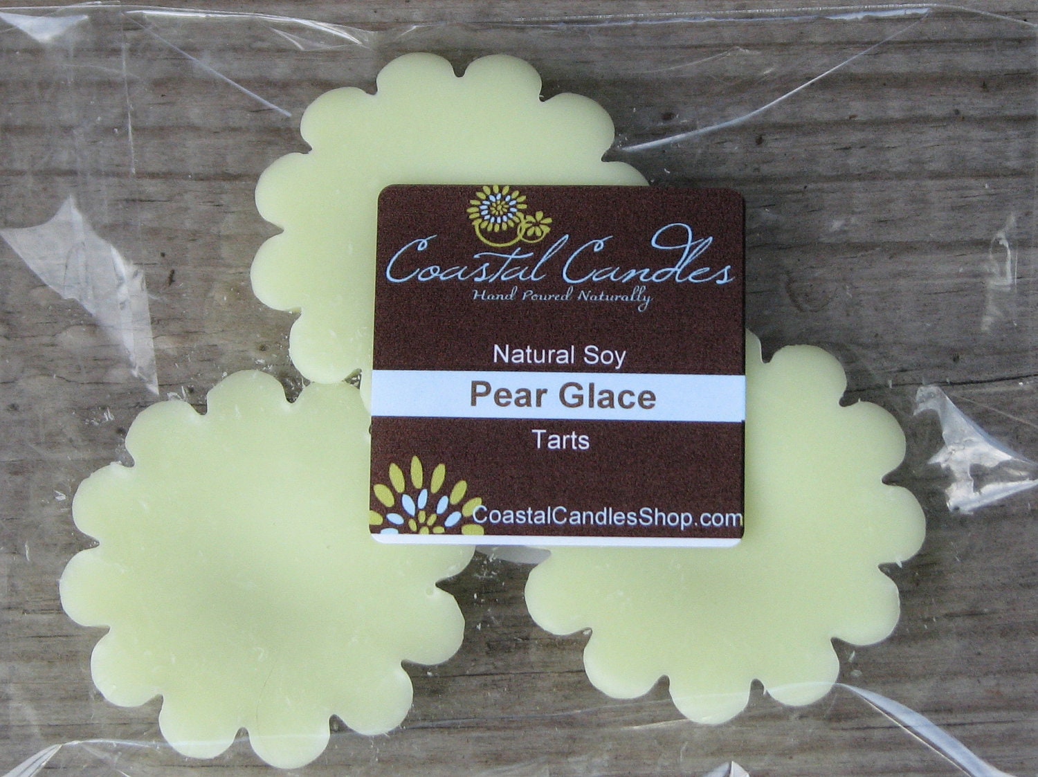 Pear Glace Soy Tarts set of 3