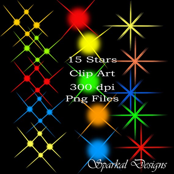 Christmas clip art Star Scrapbooking Element Digital Clip Art Collage Digital Scrapbooking, Card Making, Tags Il_570xn