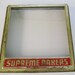 Antique Supreme Bakers Store Display Lid or Door - Tin with Glass Intact - Home Decor - Collectible