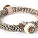 BEADED BRACELET SET-Othello-Silver and Gold-Small-Set Of Two