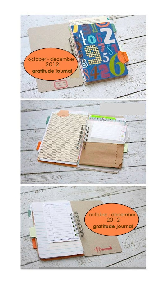 Gratitude Journal . 365 Things I Am Grateful For . OCTOBER-DECEMBER 2012 // Everyday Blessings Daily Document Notebook Thankful