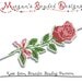 Bracelet Beading Pattern - Rose Stem Sculpted Brick or Peyote Stitch Color Chart Pattern - For Personal or Commercial Use