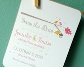 Love Bird Acorn Couple Wedding Save the Date, Wedding Invitations, Shower Invitations