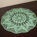 Crochet doily, lace doily, table decoration, crocheted place mat, center piece,doily tablecloth, table runner, napkin, mint green