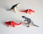 Two Pairs of Dinosaur Earrings -Alectrosaurus - stegosaurus - Pteridactyl