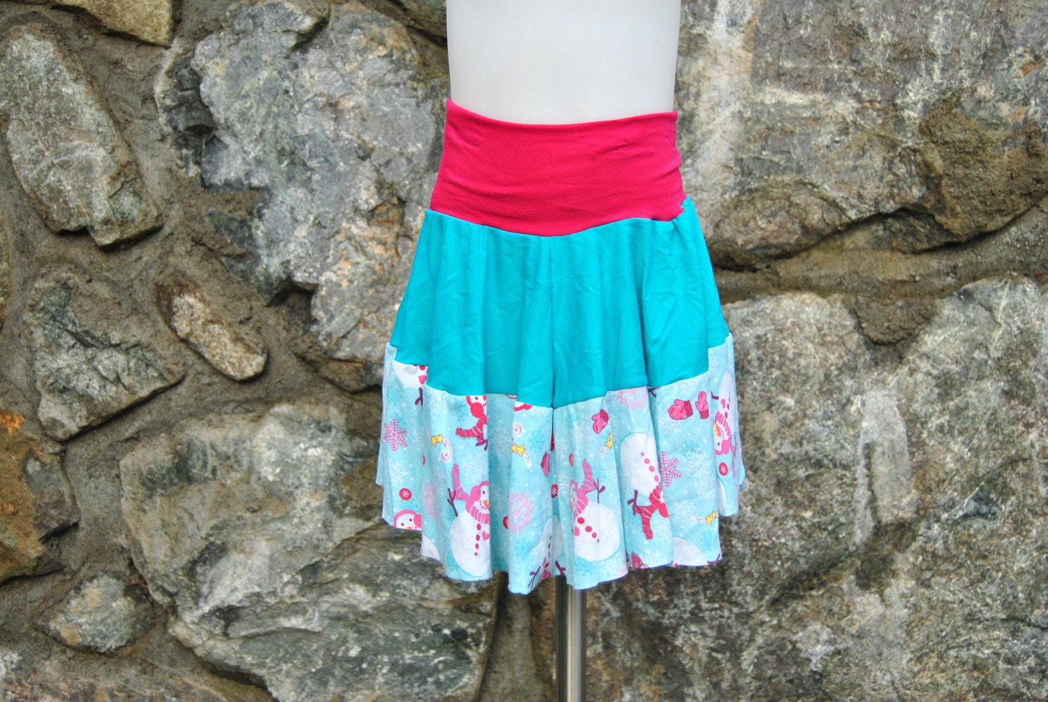 Blue Winter Girls Twirl Skirt size 4 5