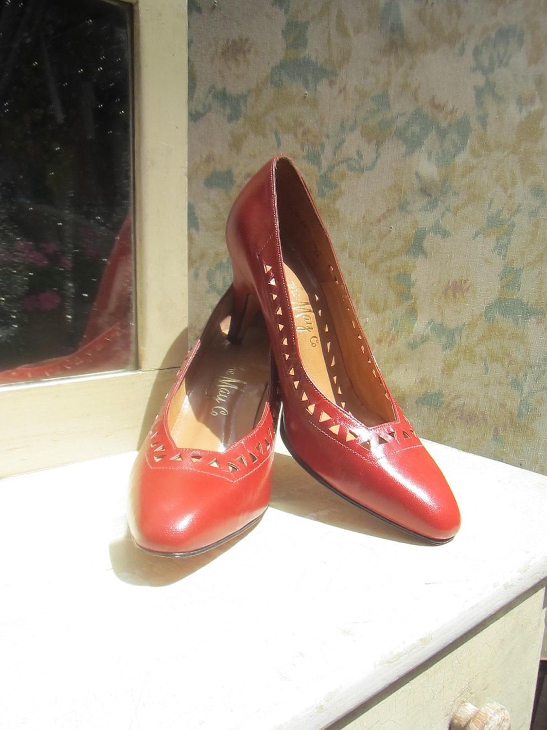 1960s Pumps - Rust Leather