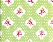 Sale - Tanya Whelan Fabric - Darla Rosie Dot Green 1/2 Yard
