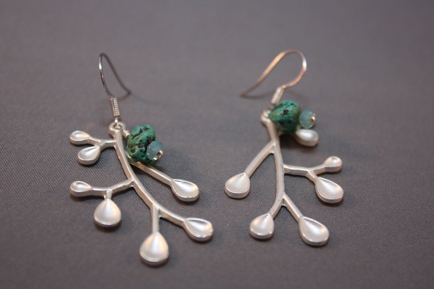 Woodland Branch Turquoise Earrings