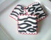 Zebra stripe sugar cookies