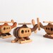 Wooden Toy Helicopter Handcrafted Keepsake Imaginative Heirloom Toy
