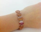 Orange Czech Glass Bracelet