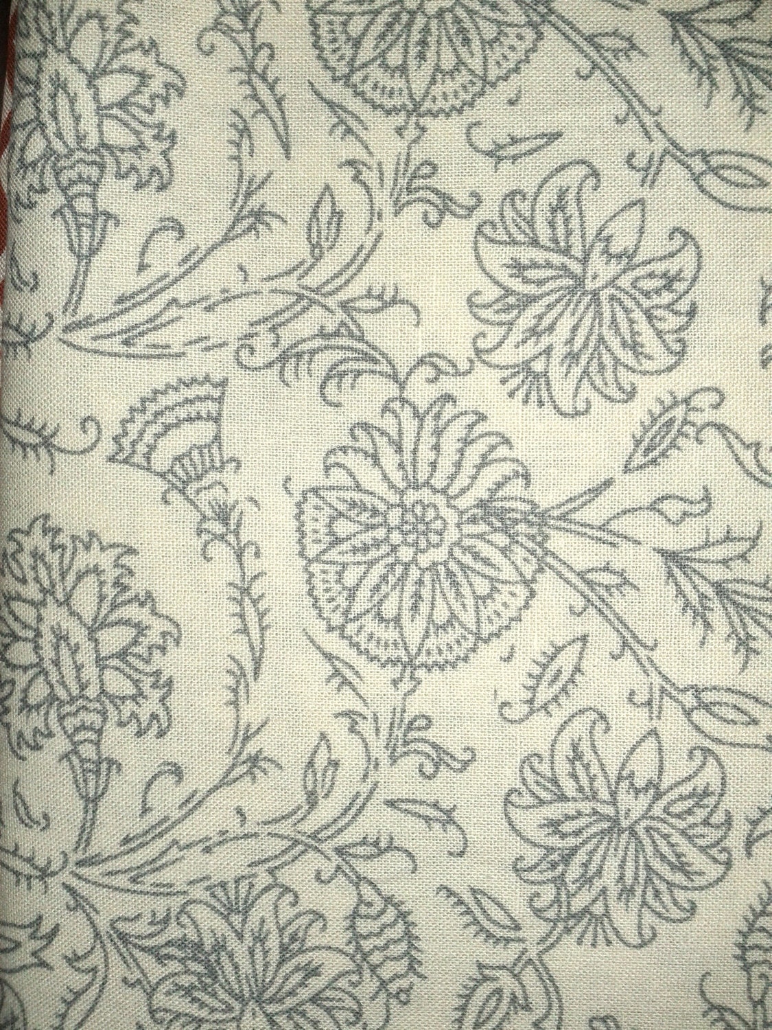 Sketch Floral Cream & Gray