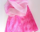 Sunprinted silk scarf