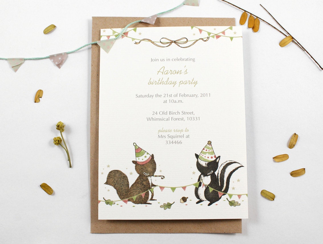 10 Personalized Invitations - Awesome Party