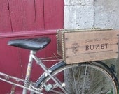 French Wine Crate Bike Basket